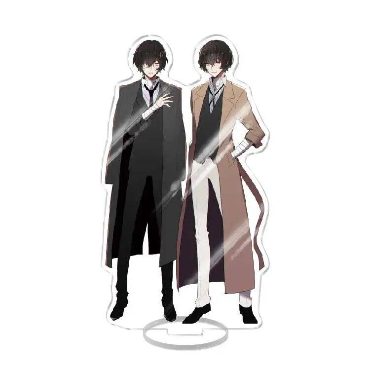 New Bungo Stray Dogs Anime Figure Acrylic Stand Model Toy Dazai Osamu Nakahara Chuuya Ryunosuke New Year Desk Decor Collect Gift