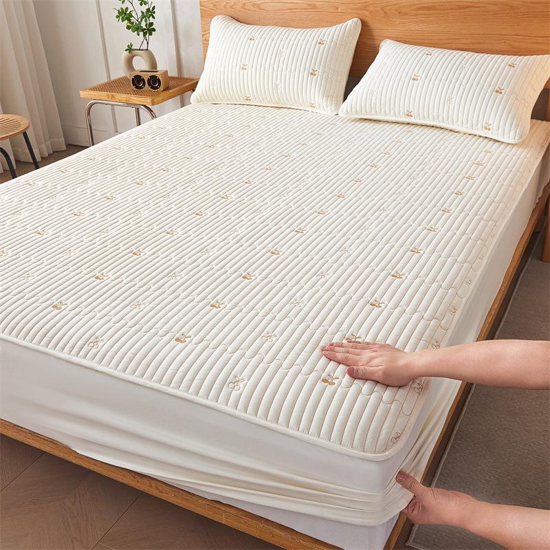 Class A Padded Mattress Three-piece Set Children's Waterproof Urine-proof Mattress Cover Single-piece Simmons Mattress Protective Cover Dust Cover