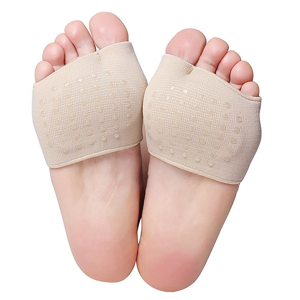 1Pair Forefoot Gel Pad Cushion Half Sock Supports Prevent Calluses Blister Silicone Metatarsal Sleeve Pads Half Toe Bunion Sole