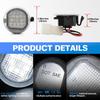 Led Under Side Mirror Puddle Lights For 2015 2016 2017 2018 2019 2020 Chevy Silverado GMC Sierra 1500 2500HD 3500HD Yukon XL Tahoe Suburban White LED