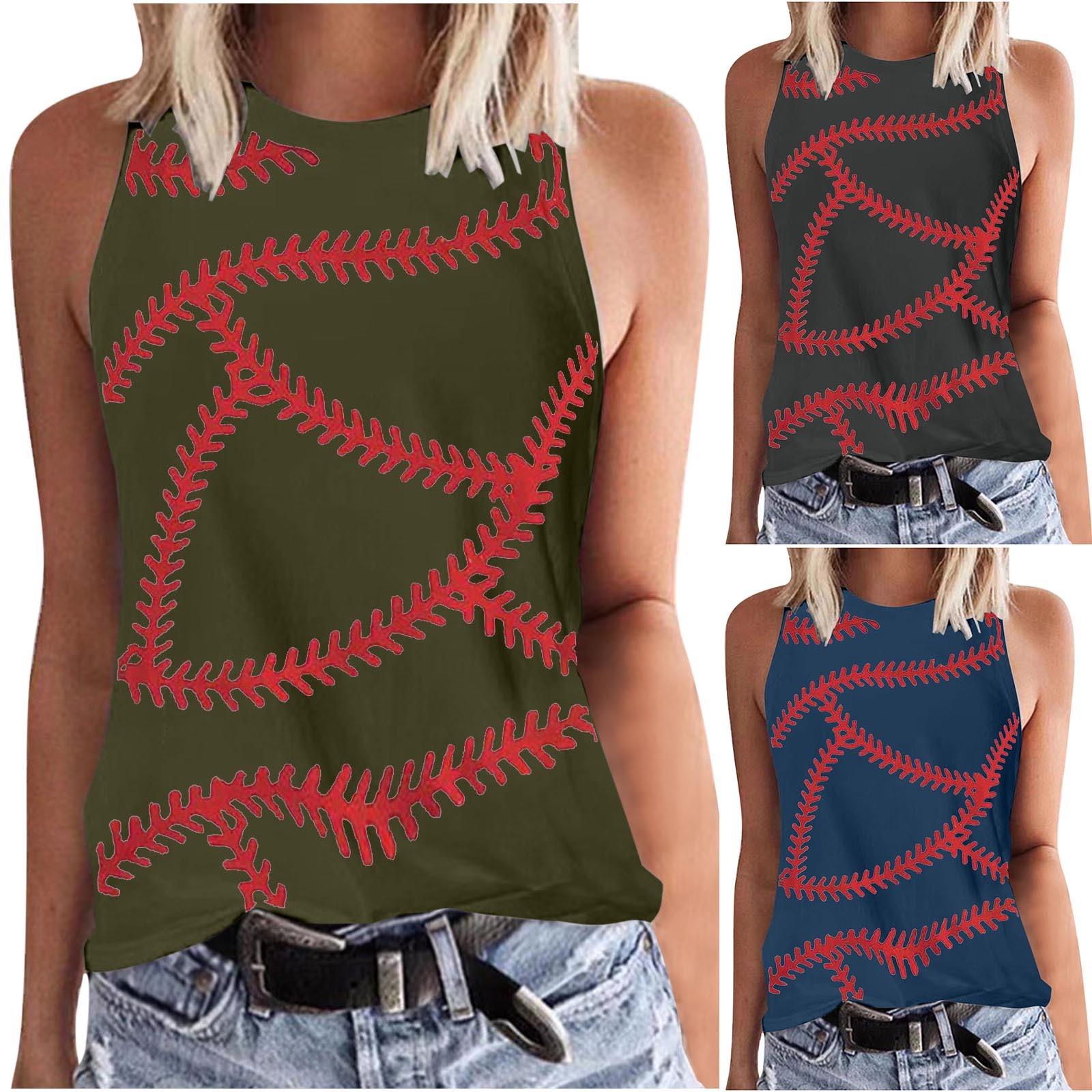 

Женские майки с цветочным принтом и круглым вырезом без рукавов, футболки-туники