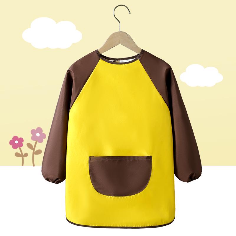 Grembiule Artistico Impermeabile Personalizzato per Bambini - Manica Lunga con Laccetti, Vestiti da Pittura Anti-Macchia
