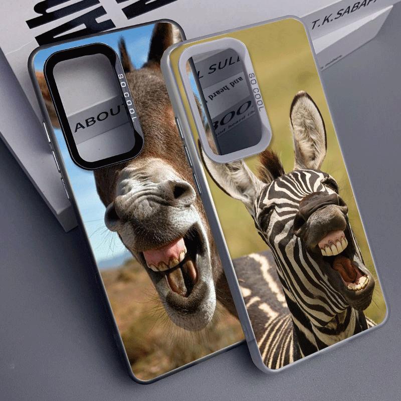 Funny Donkey Animal Shockproof Phone Case for Samsung A17 A16 A15 A14 A37 A57 A36 A56 A26 A35 A55 A25 A34 A54 A24 A13 A23 A33 A5