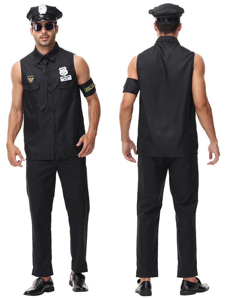 Costume Cosplay da Ufficiale di Polizia per Uomo