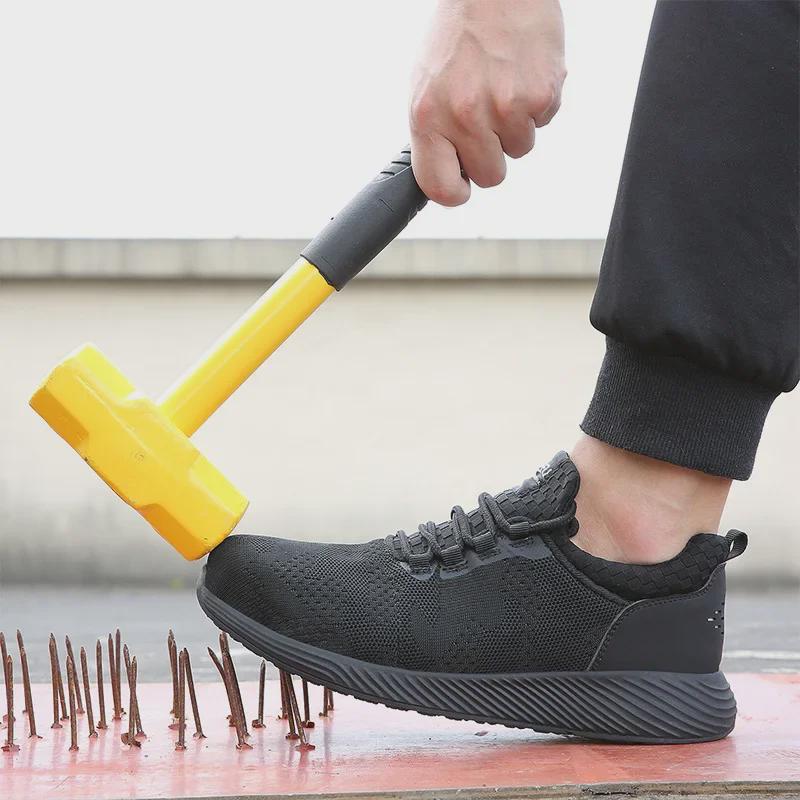 Jiefu Lightweight Breathable Safety Shoes - Anti-Smash & Anti-Puncture Protection