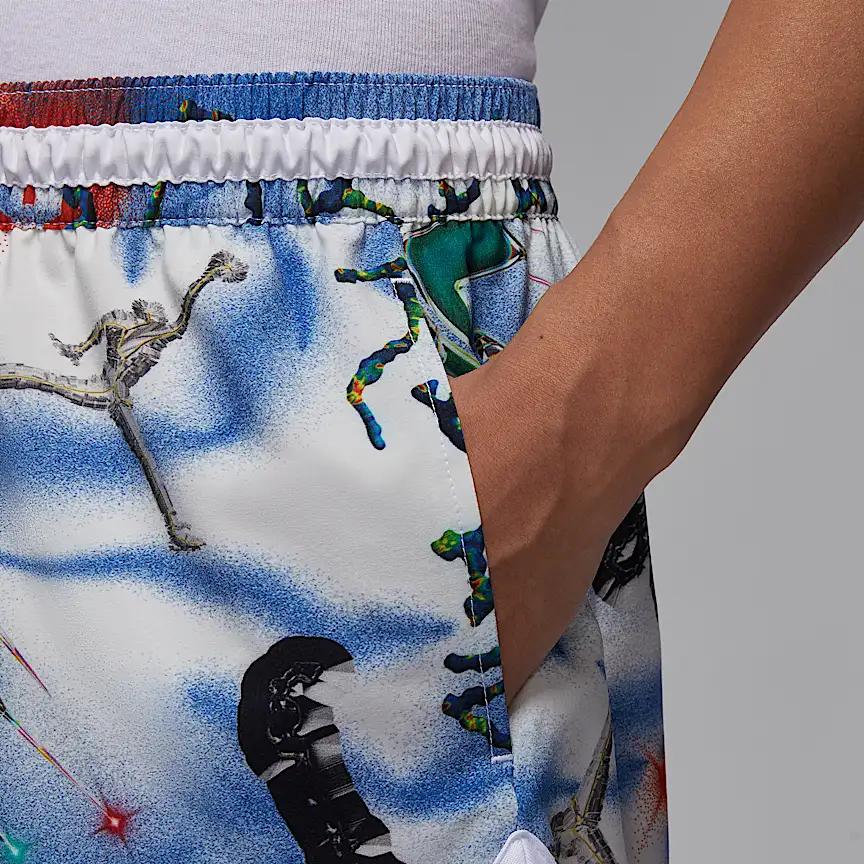 Jordan Sport Dri-FIT Diamond Fashion Comfortable Soft Skin-Friendly Quick-Dry Casual Shorts Men Shorts White Black HF9942-100