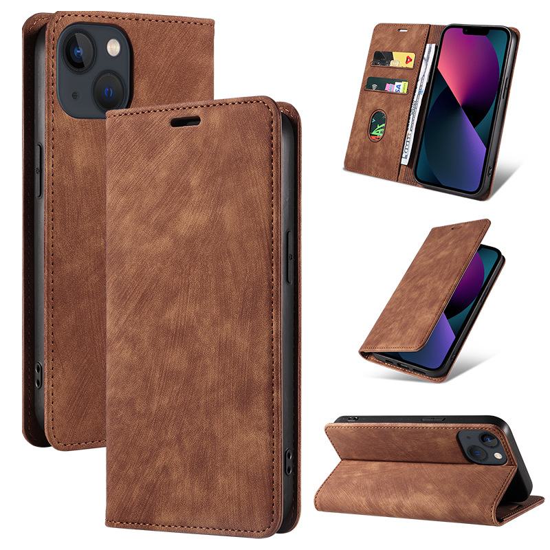 Protective Leather Case for Oneplus 8T, Nord CE2 5G, 10 PRO - Solid Color