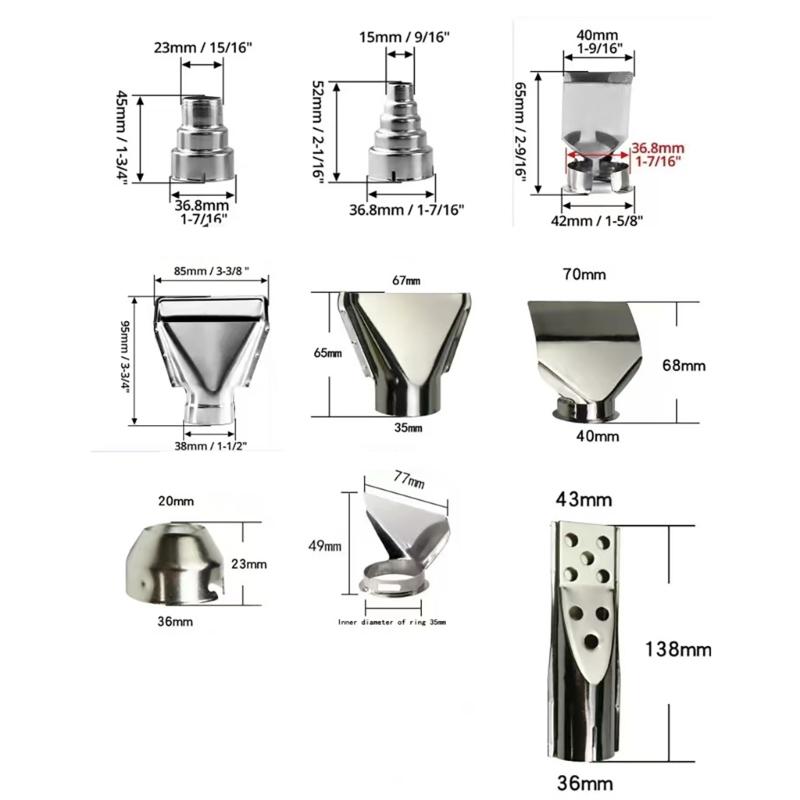 Upgrades Steel Air Nozzles High Efficiency Air Nozzles Workshop Cleaning Tool for Factory Technicians & DIY Enthusiasts