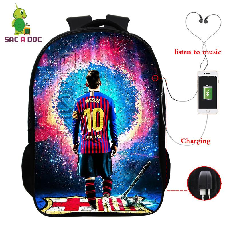 3D Digital Printed Backpack With Usb Full Color Backpack