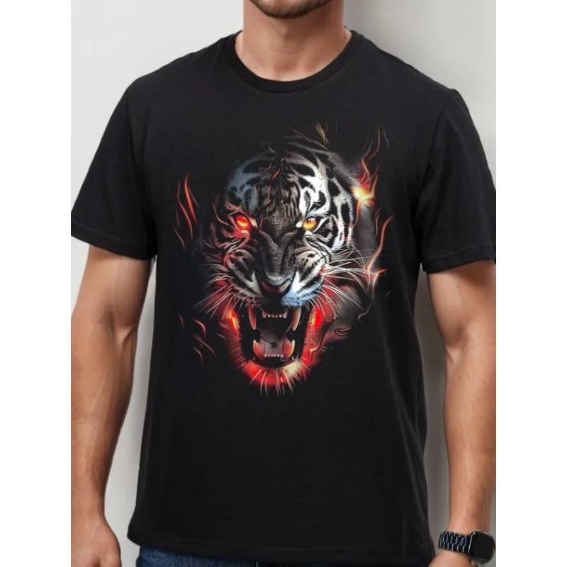 

Men Cartoon Printed Short Sleeve O Neck T Shirt Summer Tees XS