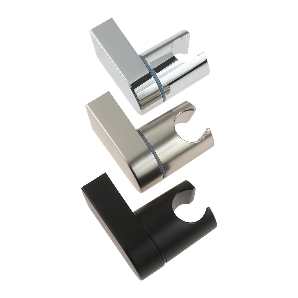 Wall Mounted Hand Shower Head Holder Universal Adjustable Full Plating Shower Rail Head Holder Bathroom Bracket Stable Rotation