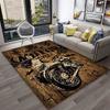 3D Retro Motorcycle Vintage Carpet Rug for Home Living Room Bedroom Playroom Sofa Doormat Decor,Kid Area Rug Non-slip Floor Mat