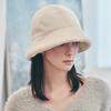 VA Stud Wool Bucket Hat Cream