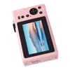 4K Digital Camera for Photography Autofocus 64MP HD Camera with 10 Filters Front Flash 3 Inch Screen Pink