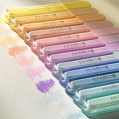 Surligneurs à paillettes étoiles pour étudiants, stylos marqueurs brillants pour Scrapbook, décoration DIY pour Journal, stylos marqueurs de papeterie, 3 pièces/ensemble