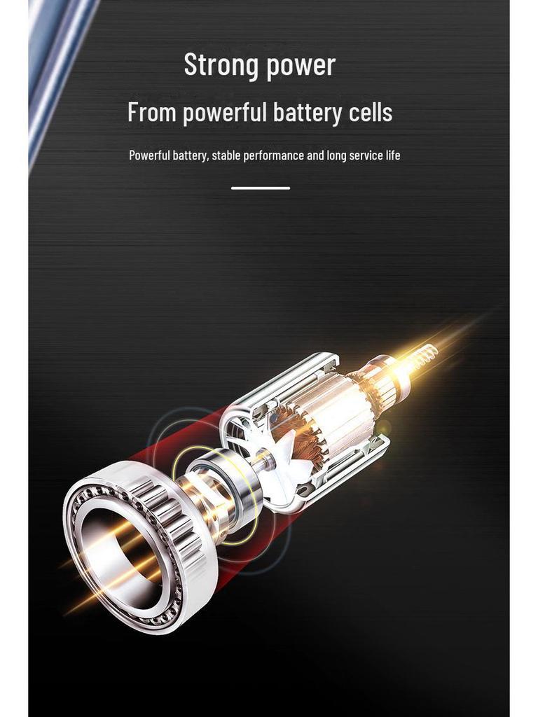 All-Metal Rechargeable Electric Hair Clipper with LCD Display