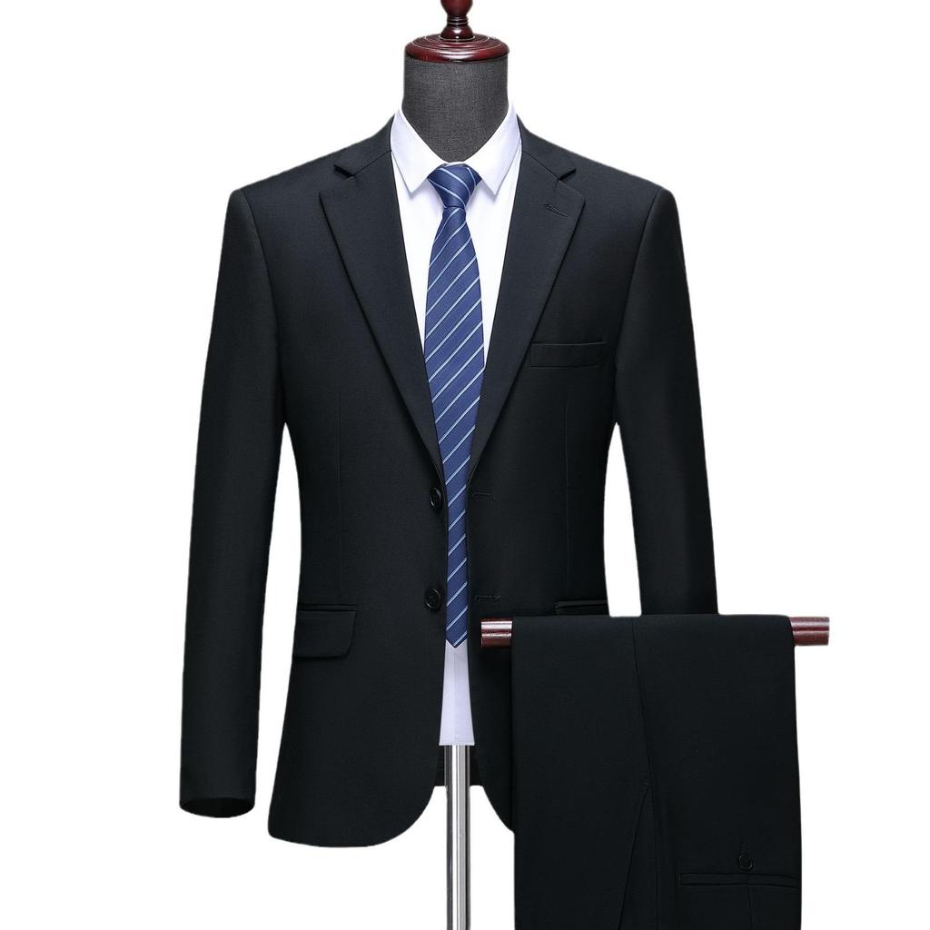 Men's Slim Fit Wool Suit Set for Spring 2025: Business, Wedding, or Banquet Tuxedo, Perfect for Father's Outfit.