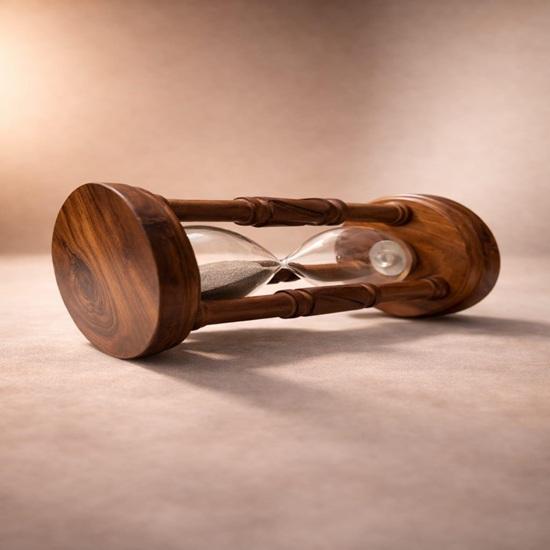 Custom 10 Min Sand Timer  Personalized Wooden Hourglass Unique Wedding Gift  Graduation Present Engraved Corporate Gift