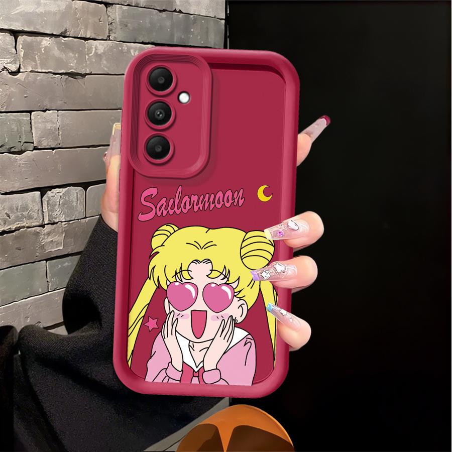 

Case for Samsung Galaxy A16 A11 A14 A50 A04 A17 A05 A20 A06 A13 A30 A15 A12 A07 Phone Cover Cartoon Sailor Moon Galaxy A04