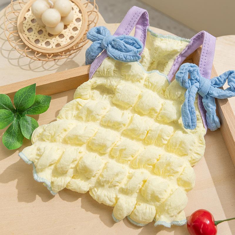 

1pc Cat Skirt Pet Dress Dog Summer Dress Romantic Style With Pink Floral Print, Small Dog Clothes Pet Clothing XS