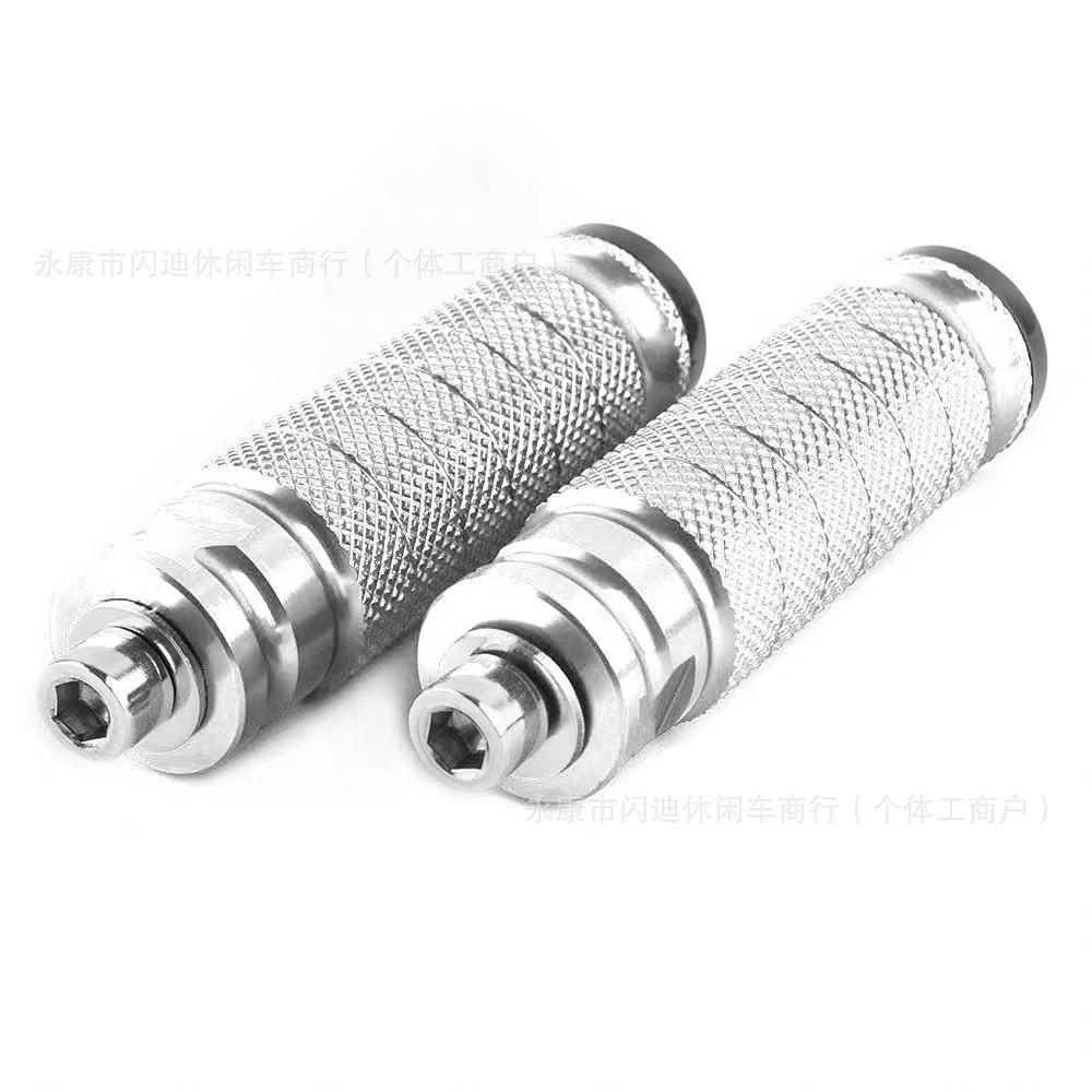 2Pcs Motorcycle Straight Foot Pegs Universal Rear Seat Footrest Pedals Motorbike Modification Accessories