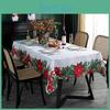 Style Christmas Home Nordic Tablecloth Kitchen Tablecloth Polyester Antifouling Printed Tablecloth Year S Holiday Gift