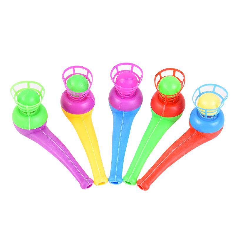 Children's Classic Floating Ball Blow Toy - Nostalgic Plastic Pipe Game