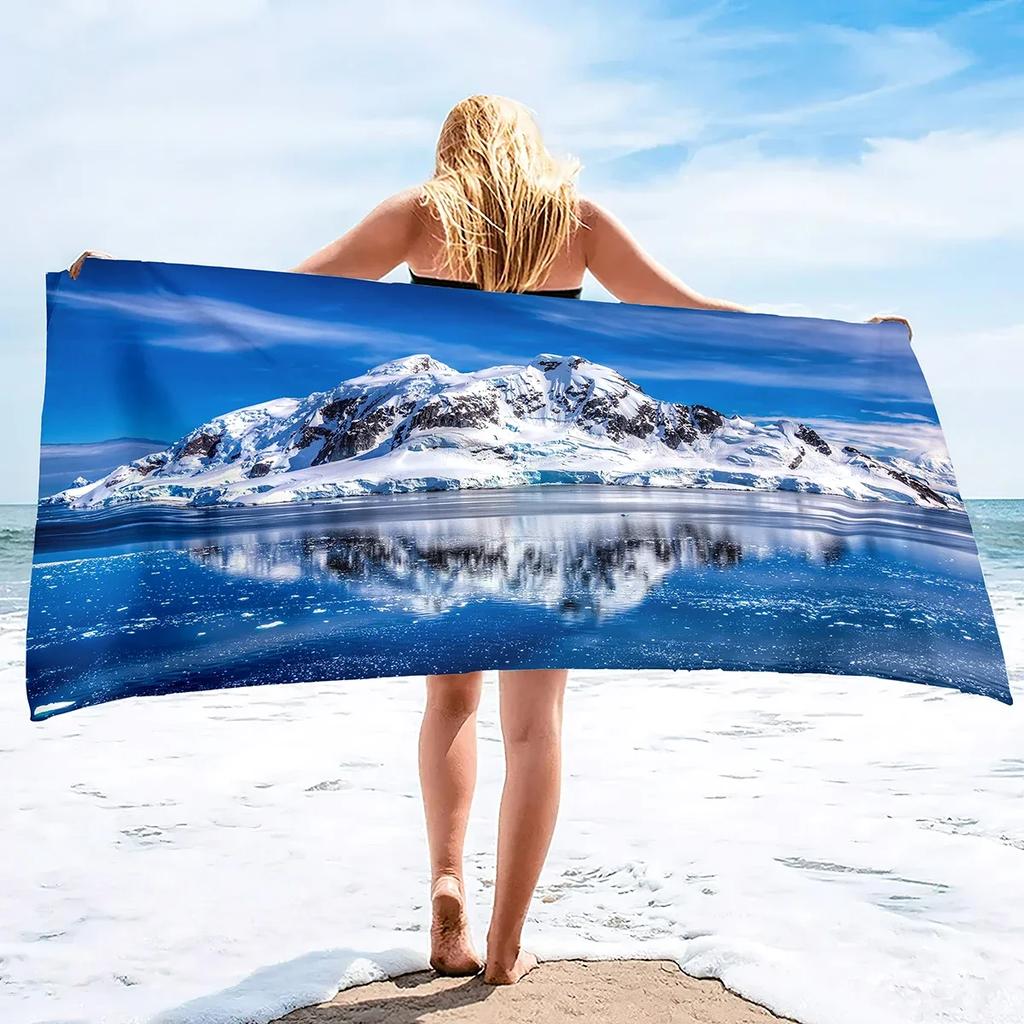 Large Beach Towel Lightweight Pool Towels Quick Dry Beach Towel Extra Large Microfiber Sand Free Towels Travel Beach Accessories