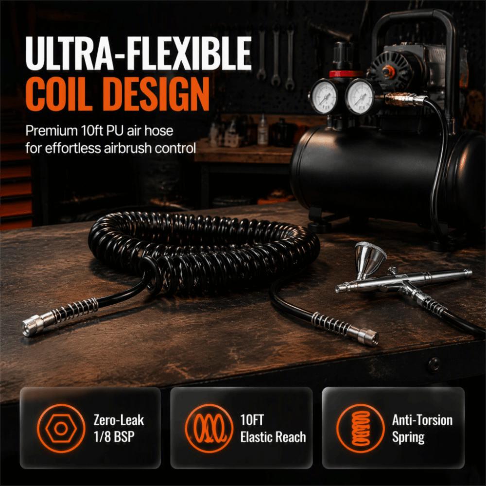 Quick Fittings Air Hose Bend Restrictor Polyurethane Air Hose Air Compressor Hose Garage Use
