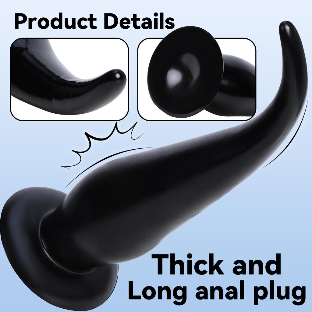 Super Thick Tail Anal Plug Three Piece Set Female Anal Expansion Sex Toy Alternative Adult Masturbator
