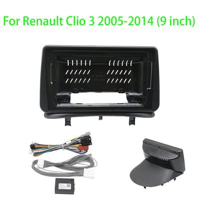 9 Inch Adapter Canbus Box Car Radio DVD Player Fascias Frame For Renault Clio 3 2005-2014 Android  Audio Dash Fitting Panel Kit