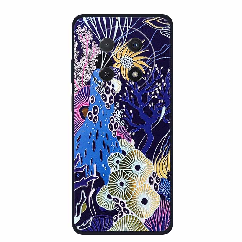 3D Emboss Case For Huawei Nova 14i Phone Case Coque Flowers Silicone Soft Back Cover For Huawei Nova 13i Y91 12i Case Funda Para