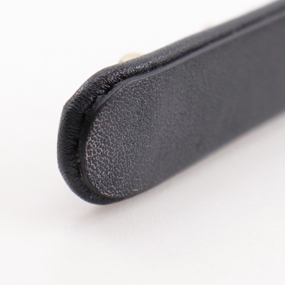 CHANEL Katyusha Other accessories COCO Mark Chain Black / Silver lambskin Women Used