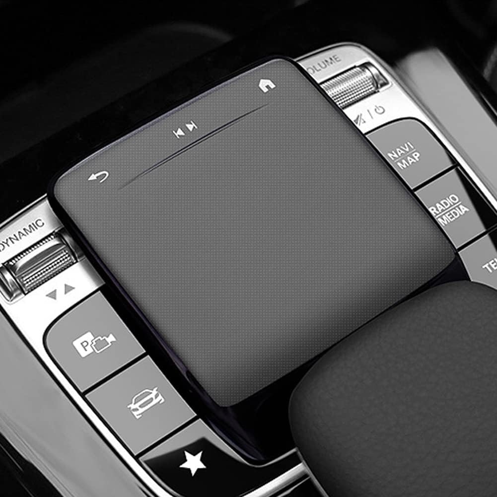 BOHISEN Car Center Console Mouse Protect Cover TPU Touchpad Cover Accessories for Mercedes Benz A B CLA GLE GLS GLB GLA 2020-2022 (Black)
