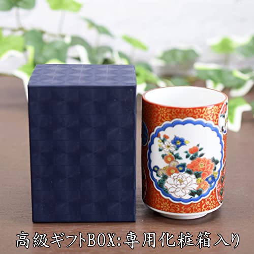 Waza no Kura: Stilvolle Kutani-Tasse, Hohe Qualität, Shozo, Keramik, Japanisches Geschirr, Hergestellt in Japan