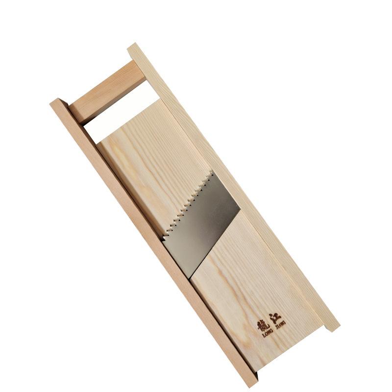 Wooden Vegetables Cutter,Adjustable Vegetable 3-7mm Slicer for Potato,Tomato and Onion Cabbage Shredder Chip Fruit Chopper