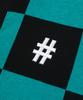 BEENTRILL Short Sleeve Classic Checkerboard Comfort Fit Knit (Teal)