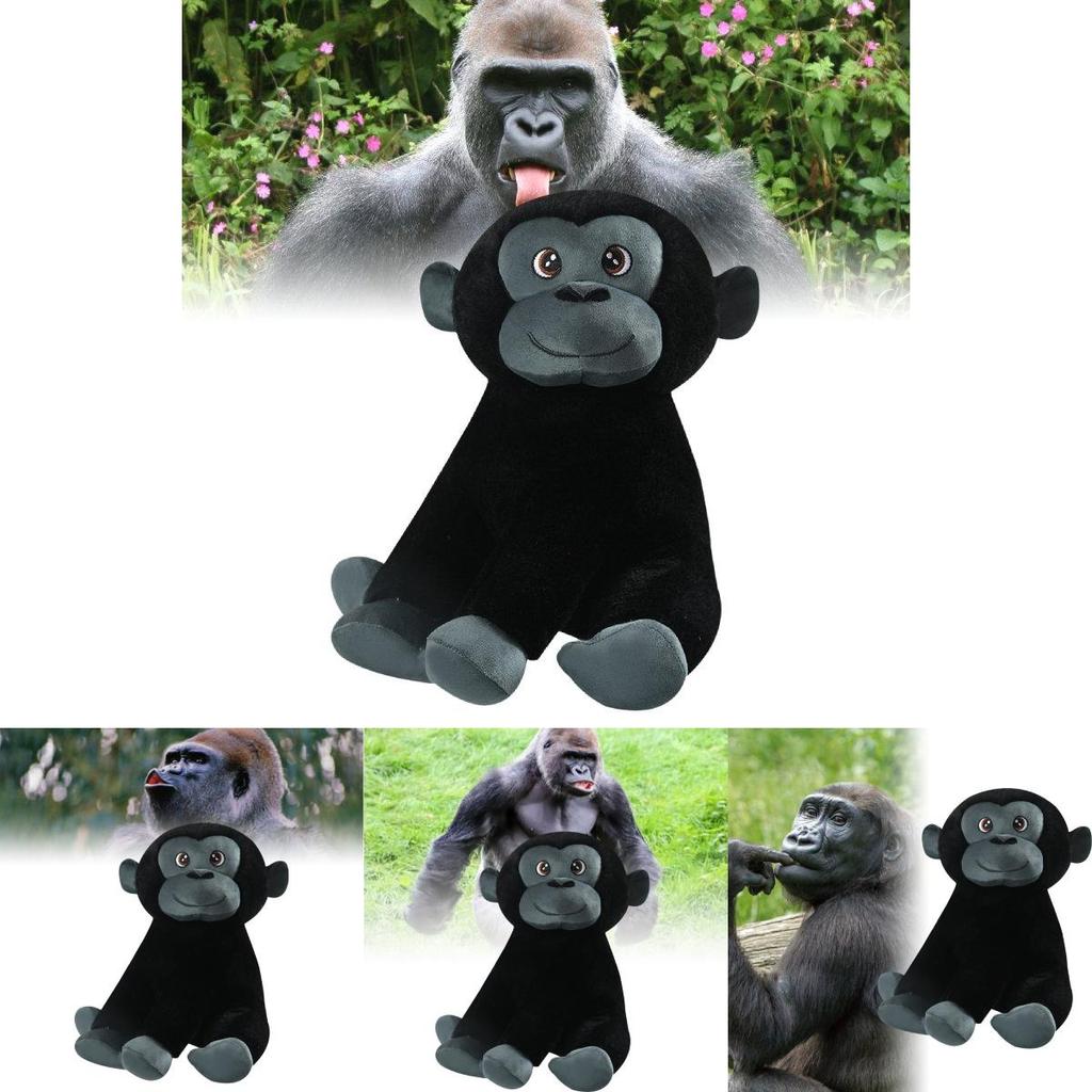 Adorable Plush Gorilla Toy With Soft Short Velvet Fabric Perfect For Kids Birthday Gift