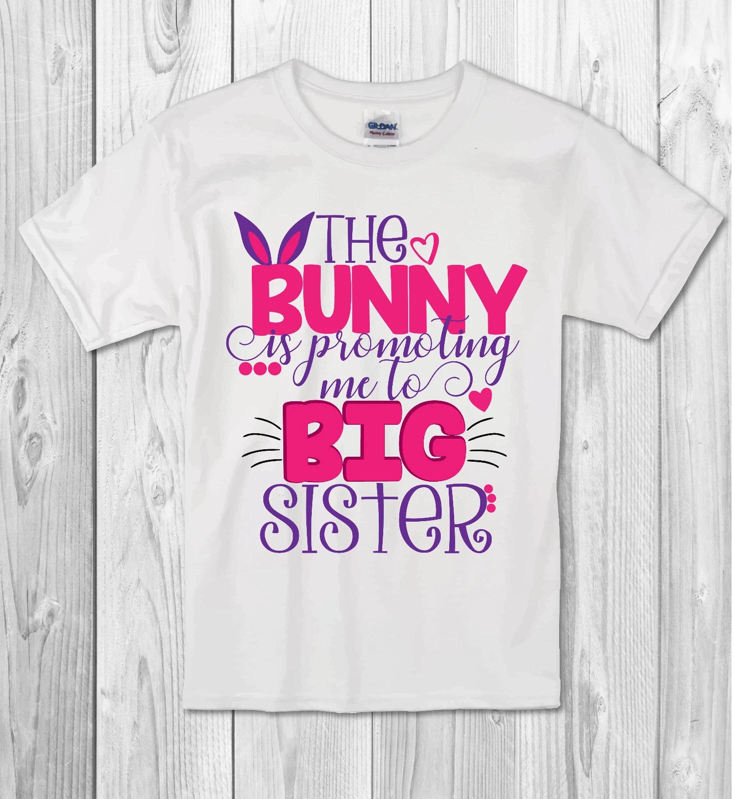 Easter Boys Baby Children T-shirt girls BIG SISTER - Childrens Kids T Shirt/bodysuit 140