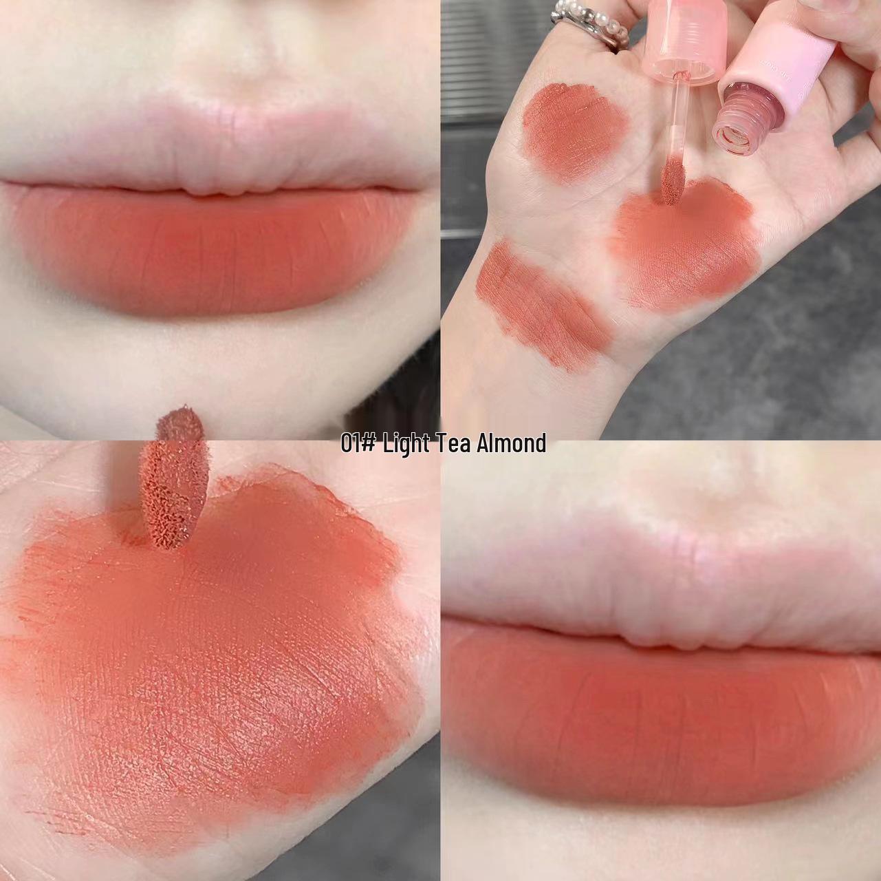 

SHAQINUO Легко сладкий бархатно-матовый блеск для губ: Стойкая, пигментированная, нюдовая отбеливающая помада с эффектом мягкой дымки.