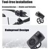 Sonnette Électrique de Vélo Klaxon de Vélo à Chargement USB Anneau de Sécurité Avertissement pour VTT Vélo de Montagne Sonnette Étanche Accessoires de Cyclisme Outil