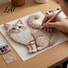 Stress Relief Art Activities Butterfly Faux Diamond Kit Flower Peacock Hummingbird Pearl Exquisite Birthday Gifts 3D Sparkling Bead Painting