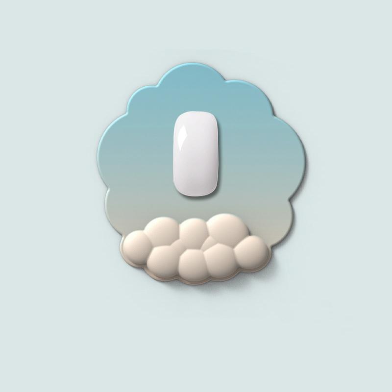 Mouse Pad Cloud Gradient Keyboard Hand Silicone Hand Pad Notebook Desktop Office Anti-skid Pad