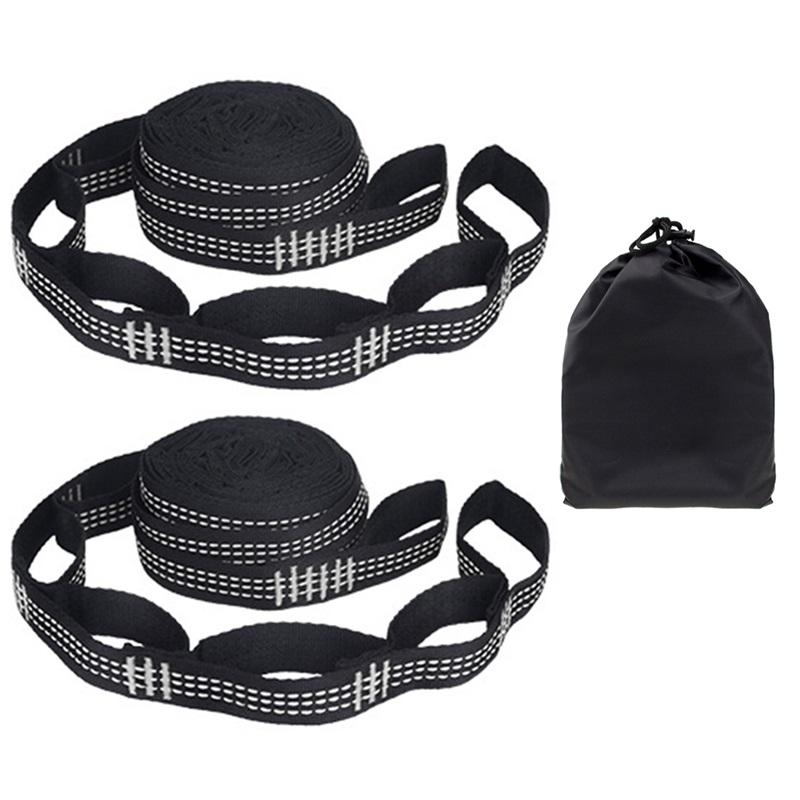 2Pcs Hammock Straps Special Reinforced Polyester Straps 5 Ring High Load-Bearing Barbed Outdoor Durable Wear Resistant Straps