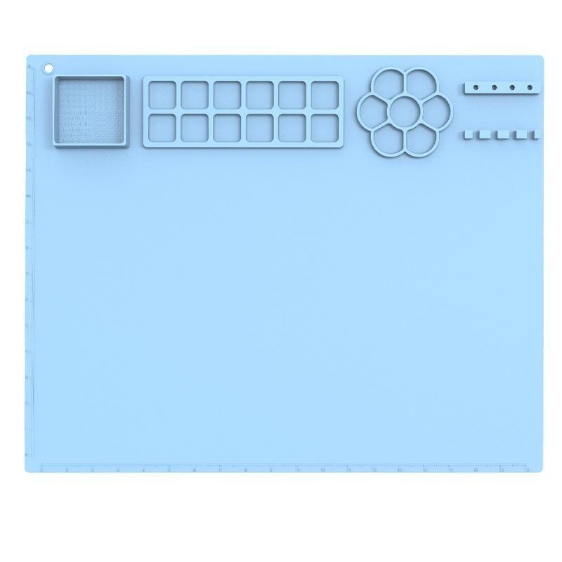 Tappetino Graffiti Fai da Te Tappetino Pittura in Silicone Tappetino Artigianale in Silicone Antiaderente con Bicchiere per Bambini Superficie Pittorica Versatile Facile da Pulire per Artigianato