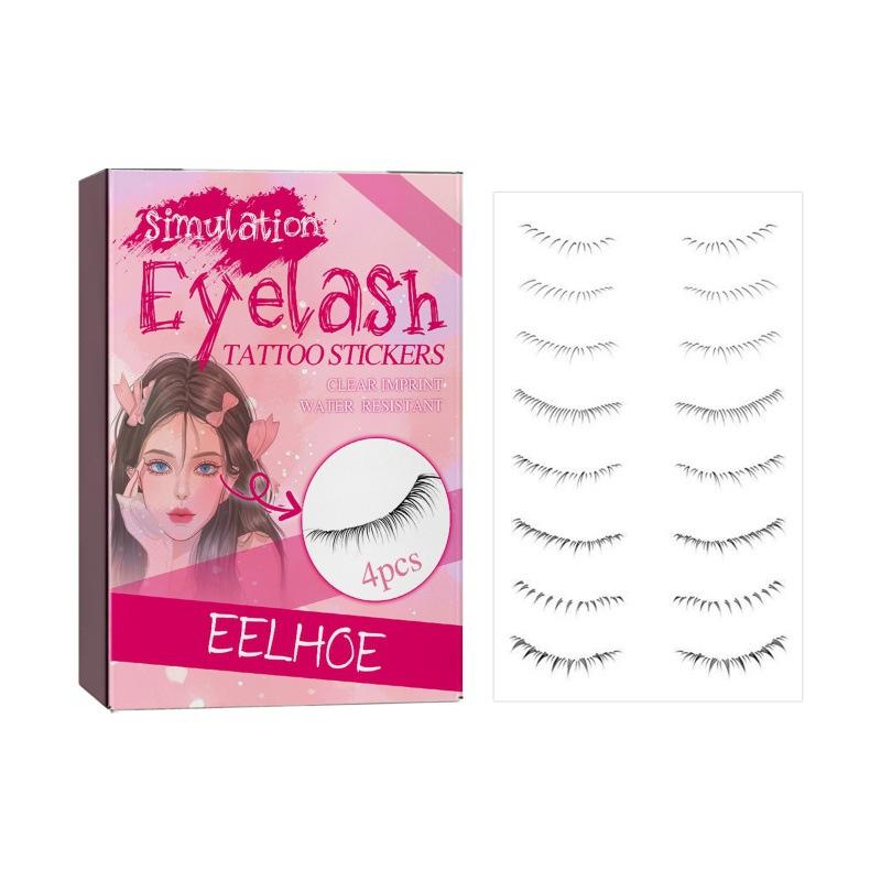

EELHOE lazy eyelash sticker, one-piece eye makeup sticker, easy to wear for beginners, soft curled and slender eyelash sticker
