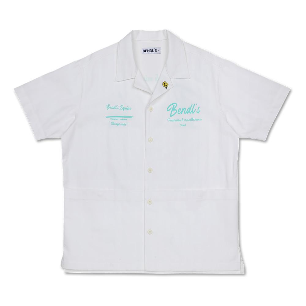 Bendles Crew Shirt - White White/M