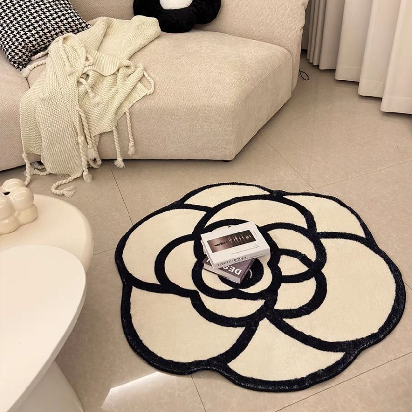 Irregular Circular Living Room Carpet Bedroom Bedside Carpet Dressing Room Study Room Swivel Chair Floor Matc
