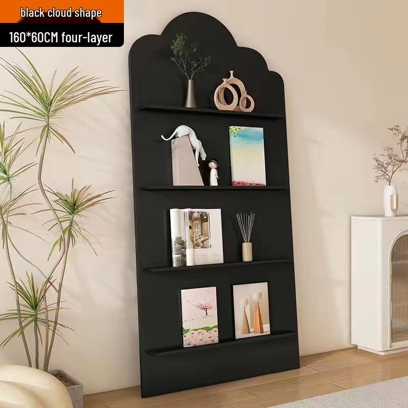 Nordic Floor-Standing Bookshelf: Multi-Layer Wall Storage Rack for Magazines and Picture Books
