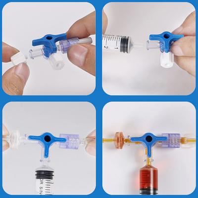 5 buc Adaptor robinet cu trei căi cu blocare, conector T cu 3 căi, tub de extensie